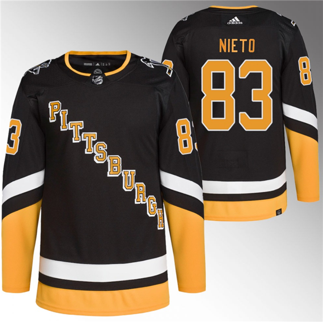 Men's Pittsburgh Penguins #83 Matt Nieto Black 2021/22 Alternate Primegreen Stitched Jersey
